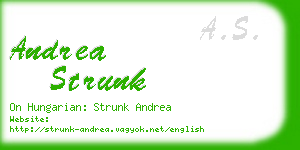 andrea strunk business card
